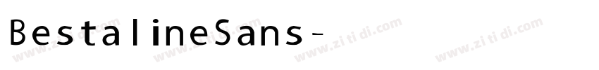 Bestaline Sans字体转换